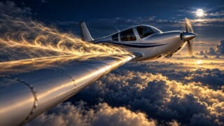 失速の基本を表現した航空学習用イラスト