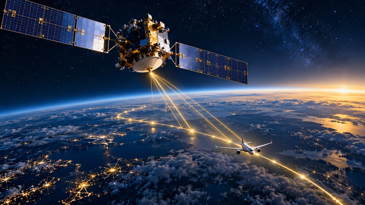 GNSS・RNAV・RNPの違いを表現した航空学習用イラスト