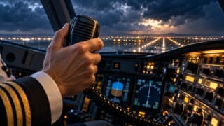 MAYDAY・PAN PANと緊急コードを表現した航空学習用イラスト