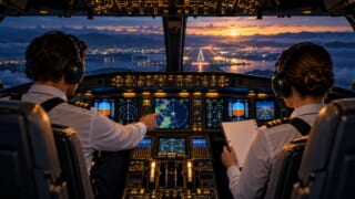 CRMとTEMの基本を表現した航空学習用イラスト