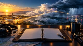 TAFの読み方入門を表現した航空学習用イラスト