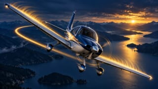 荷重倍数とバンク角を表現した航空学習用イラスト