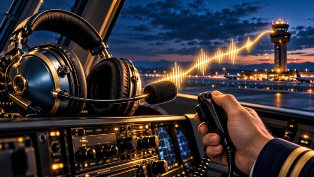 航空英語の数字・高度・方位の読み方を表現した航空学習用イラスト